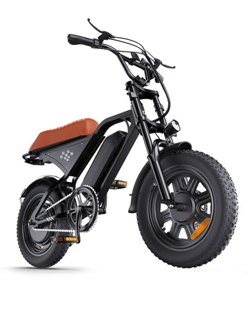 Off Road Electric Bike for Adults 16" Fat Tire 3000W 55+ Miles Full Suspension Bright Headlight Long Seat Max 20+mph Commuting Electric Dirt Bike Mountains EBike Electric Motorcycle All-Terrain